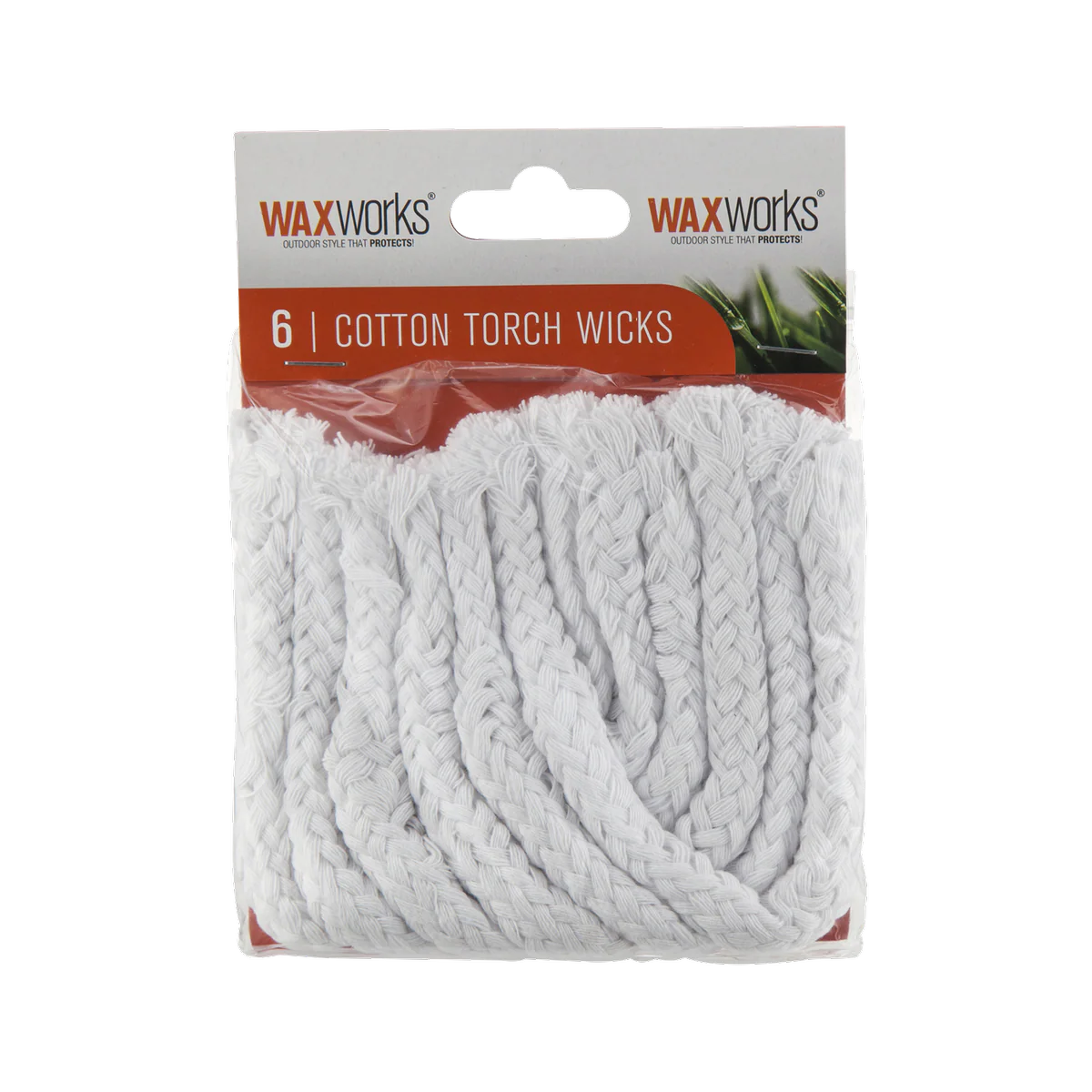 Waxworks Cotton Wicks - 6 Pack - Virgin Cotton - Outdoor Use