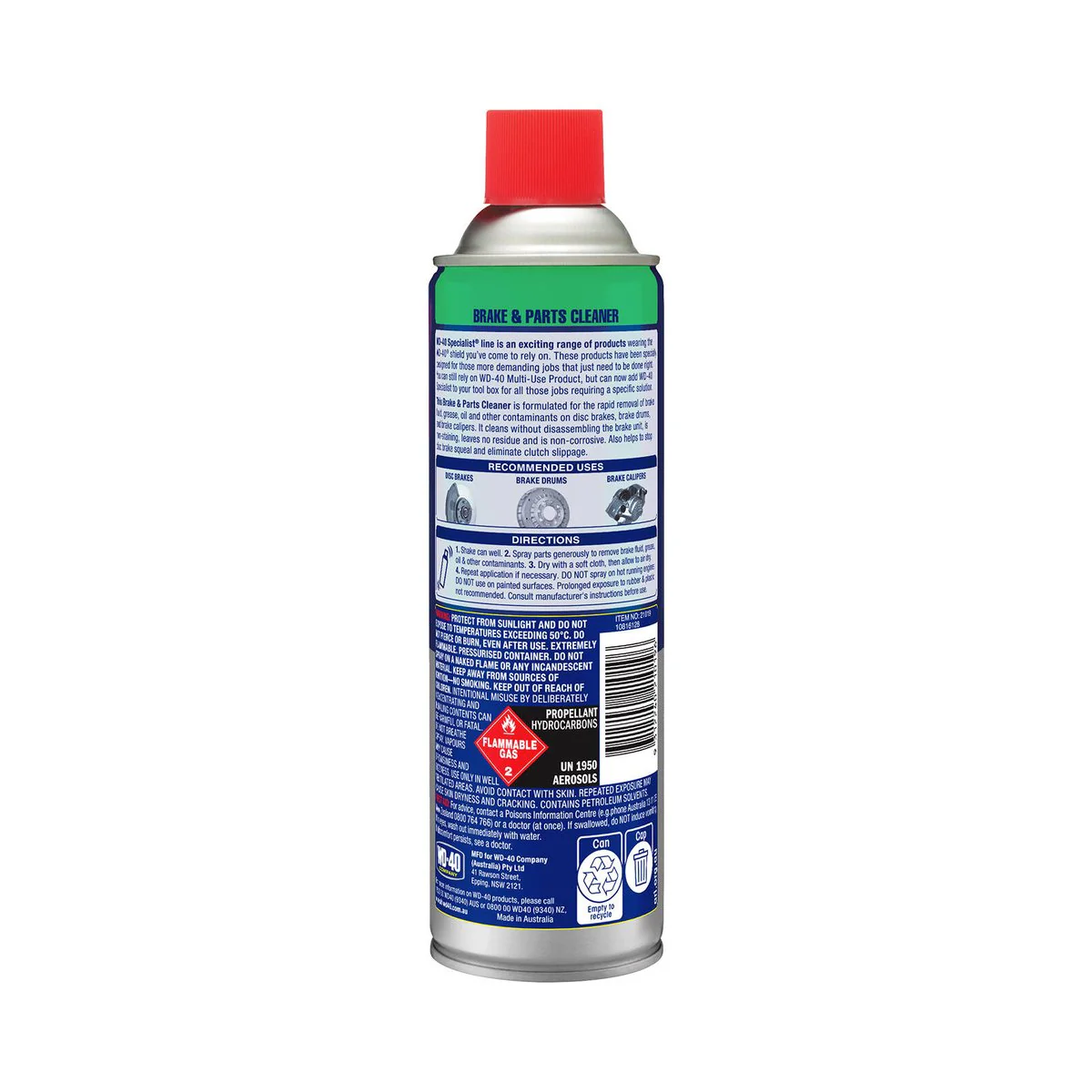 WD-40 Specialist Brake Parts Cleaner - 300g - Non-Corrosive - Residue-Free - Image 2