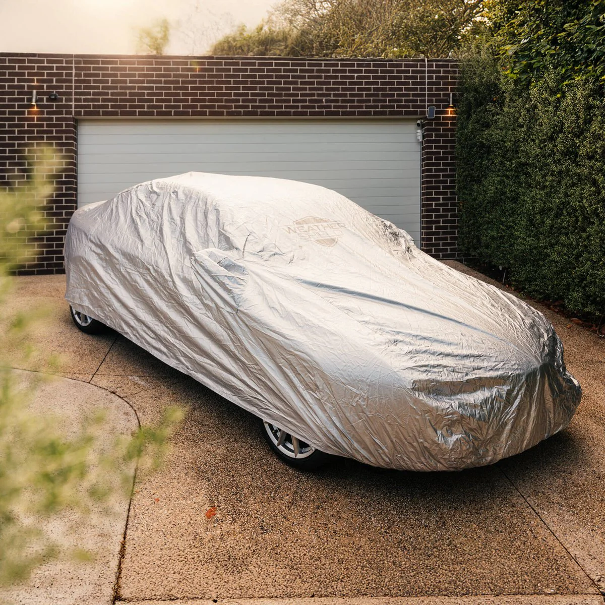 Weathershield Outdoor Sedan Car Cover - 1500mm x 4900mm - Silver - Weather-Resistant - Image 4