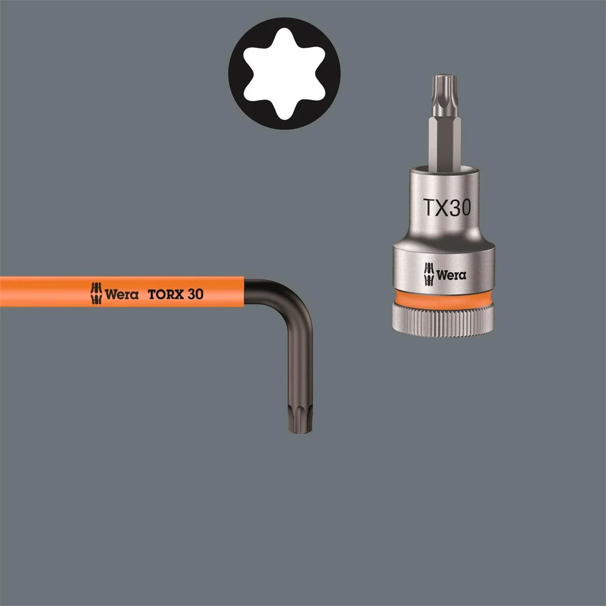 Wera Torx L-Key Set 9-Piece with Holding Function - 72mm x 25mm x 179mm - Image 2