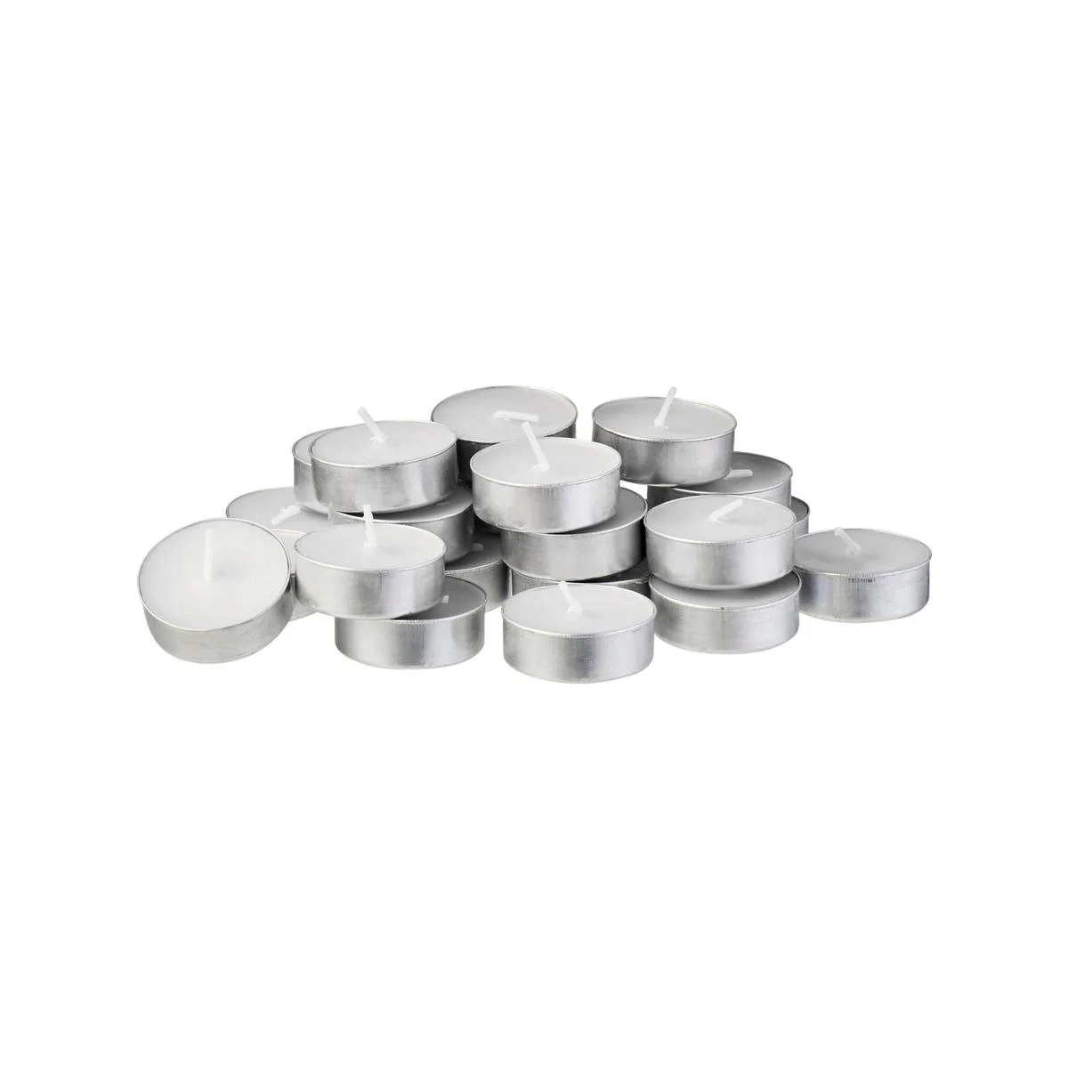 White Citronella Tealight Candle 50 Pack - 3 Hour Burn Time - White