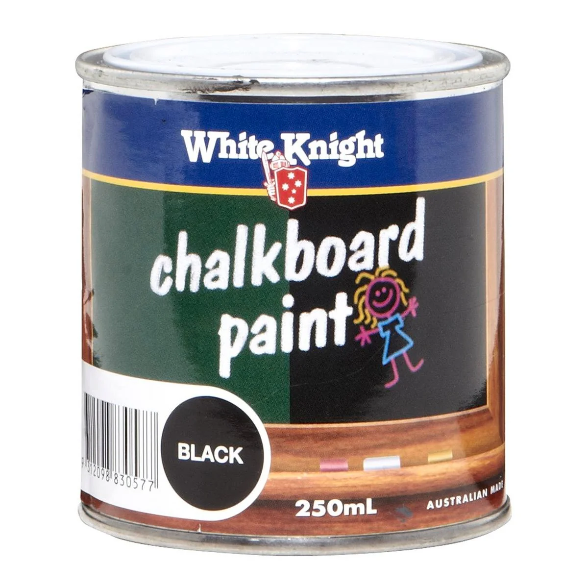 White Knight Chalkboard Paint 250ml Solvent Based Easy To Use