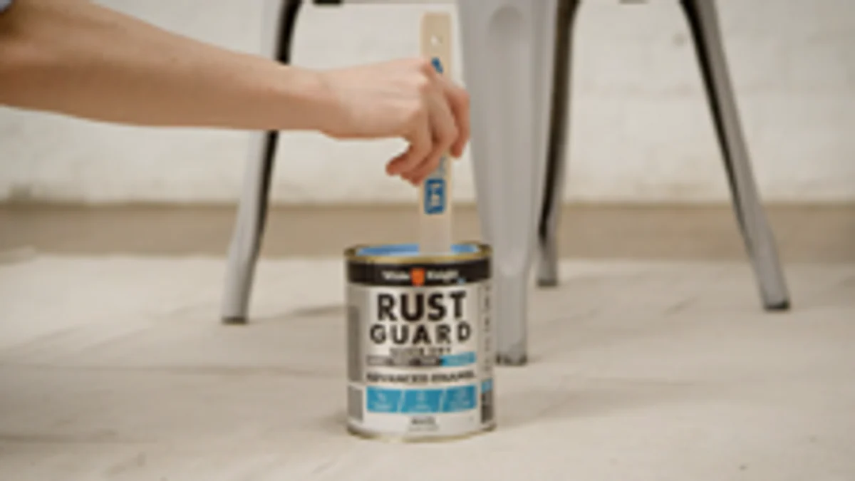 White Knight Rust Guard 1L Blue Gloss Hammered Finish Paint - Durable Metal Protection - Rust-Inhibiting Barrier - Image 4