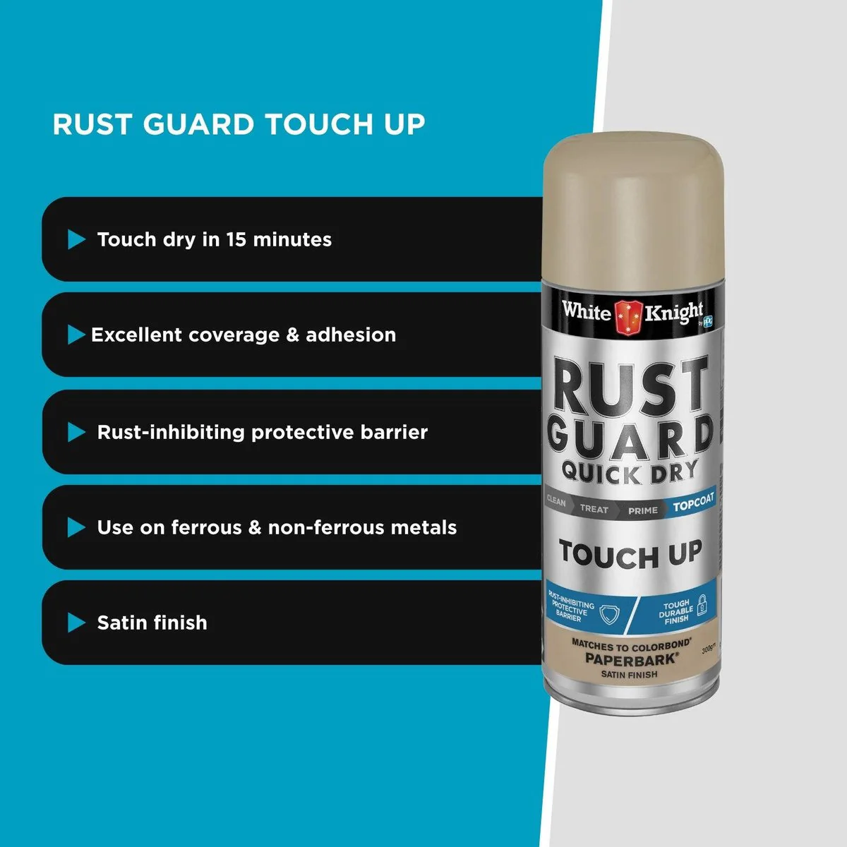 White Knight Rust Guard - 300g - Solvent Based - Quick Dry - Image 3