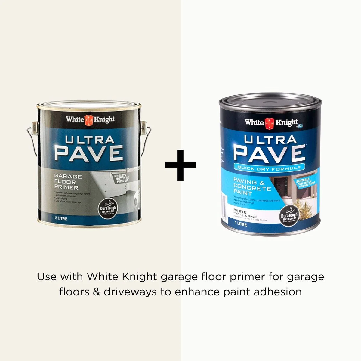 White Knight Ultra Pave 1L Quick Dry Concrete Paint - White - 1L - Durable Satin Finish - Image 5