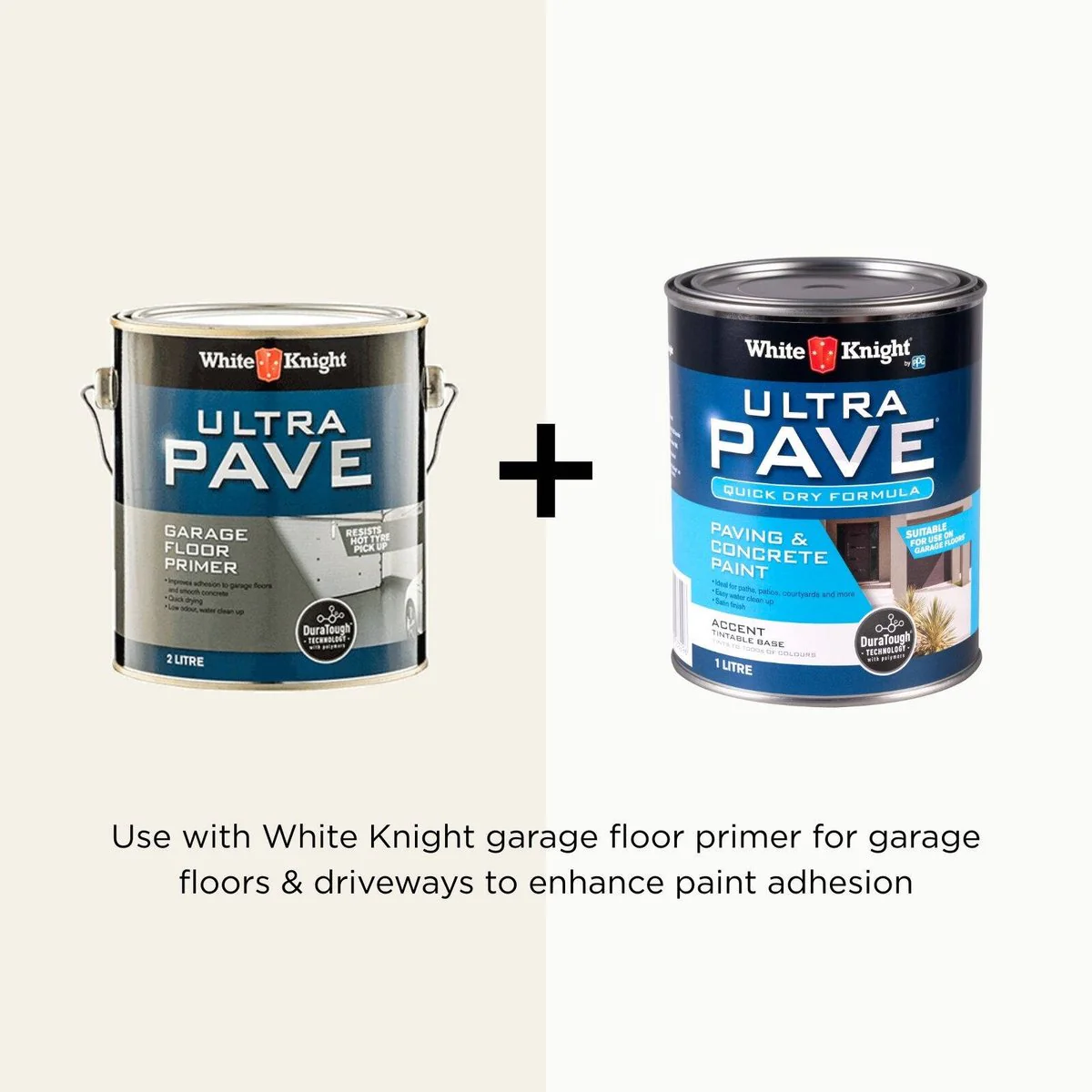 White Knight Ultra Pave Concrete Paint - 1L Accent - Quick Dry - Satin Finish - Image 5