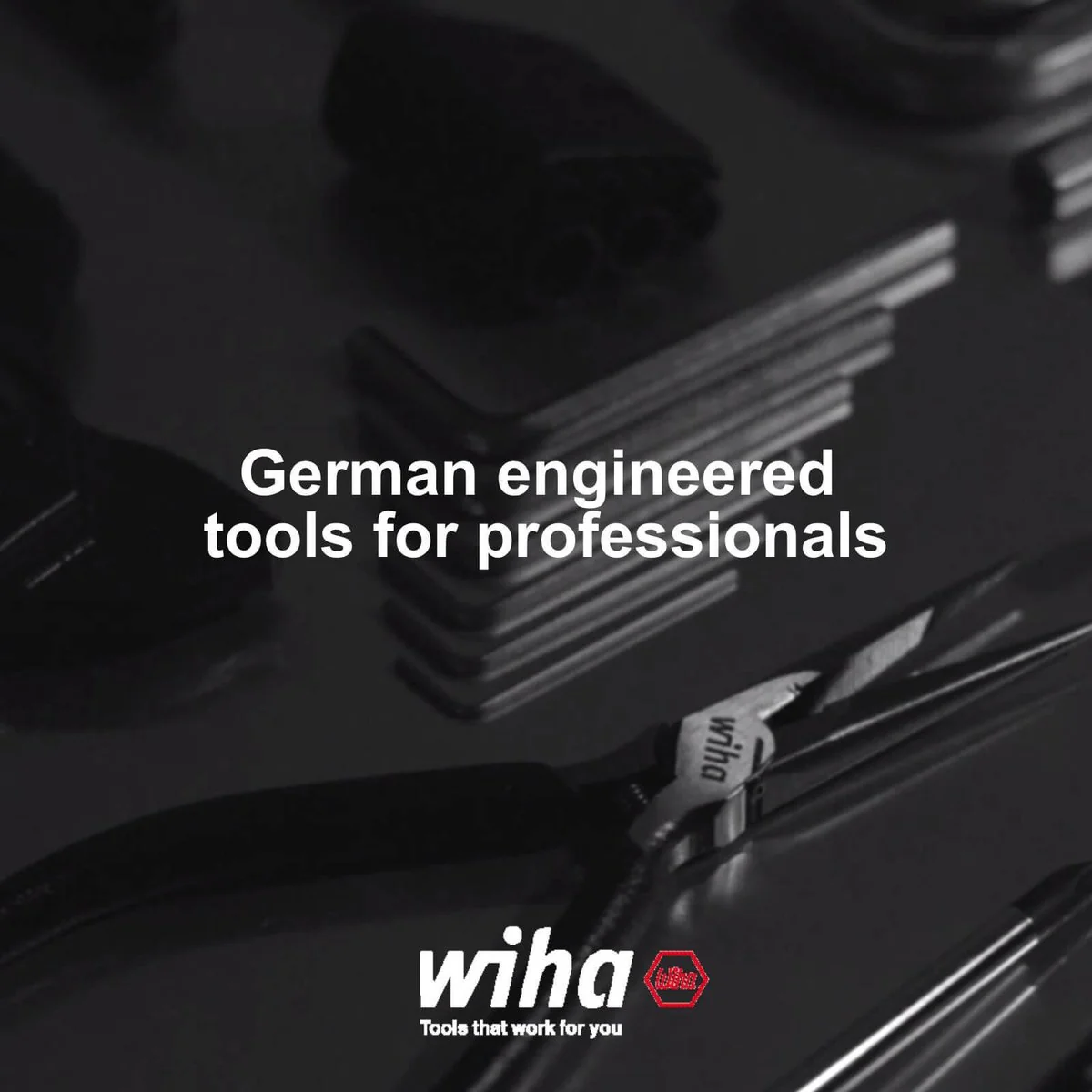 Wiha Flat Jaw Multi Grip Plier - 100mm x 30mm x 310mm - Black - Self-Locking - Image 3