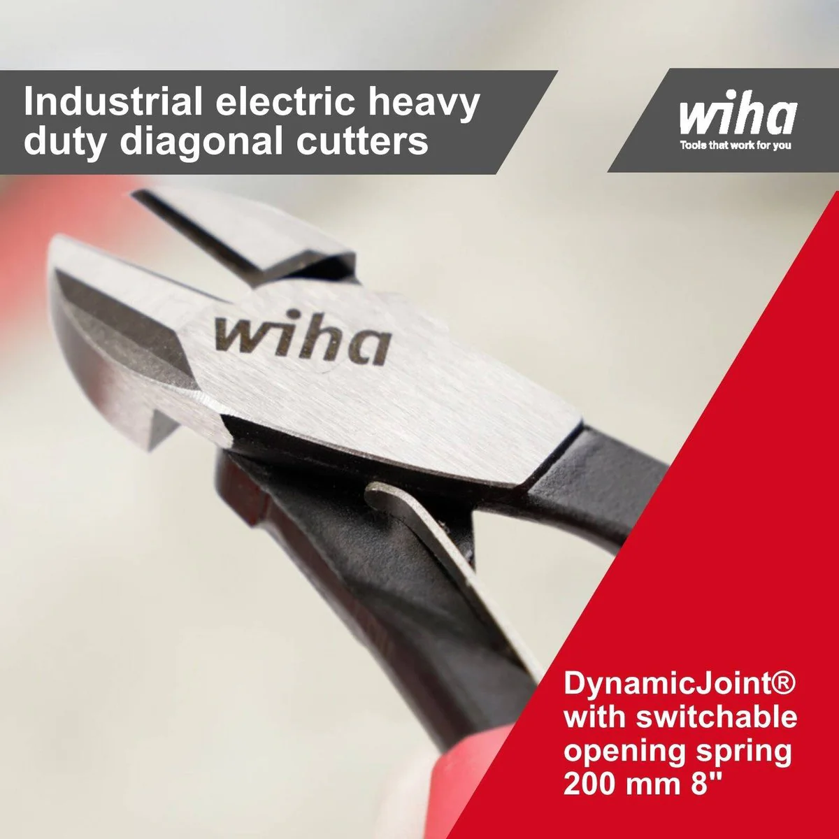 Wiha Plier Set Crosscut Diagonal Cutters - 2 Piece Insulated - 220mm - Yellow - VDE Approved - Image 5
