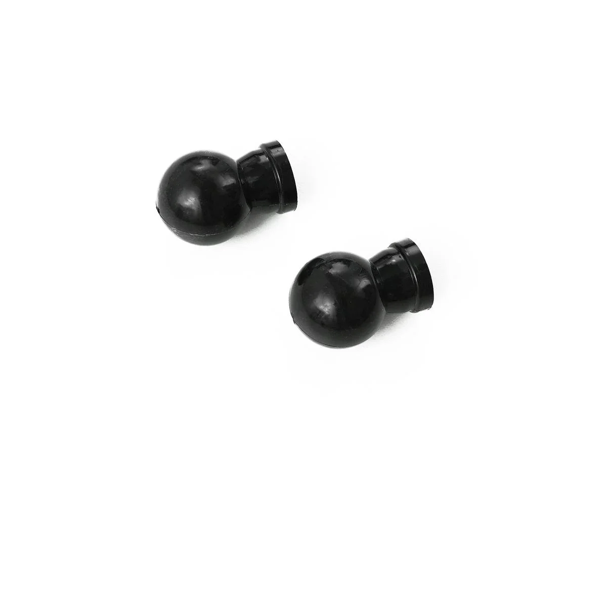 Windoware Black Pvc Ball Finial - 20mm - Black - 2 Pack - Durable