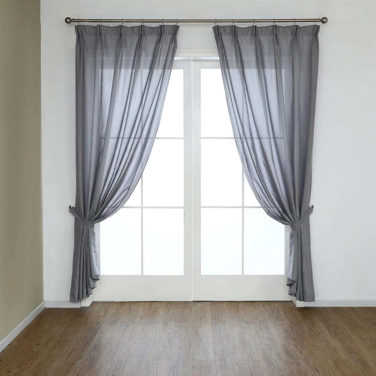 Windoware 2 Piece Satin Curtain Rod Tie Back 2 Pack - 40mm x 40mm - Satin - Image 3