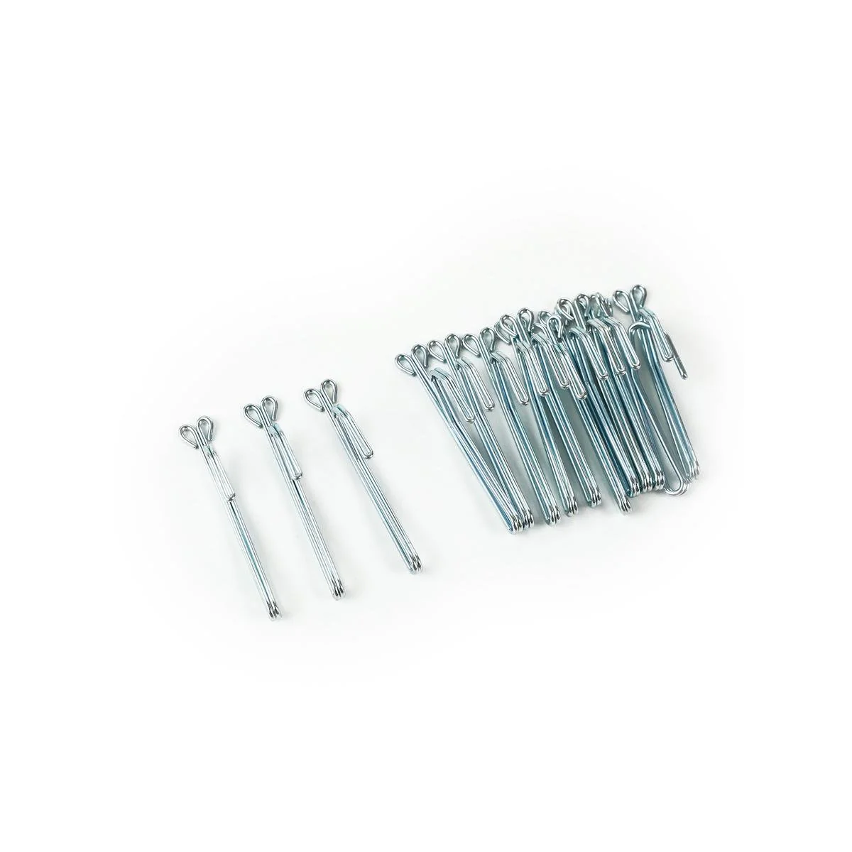 Windoware Slip in Curtain Hook - 13mm - Shiny Metal - Zinc - 14 Pack