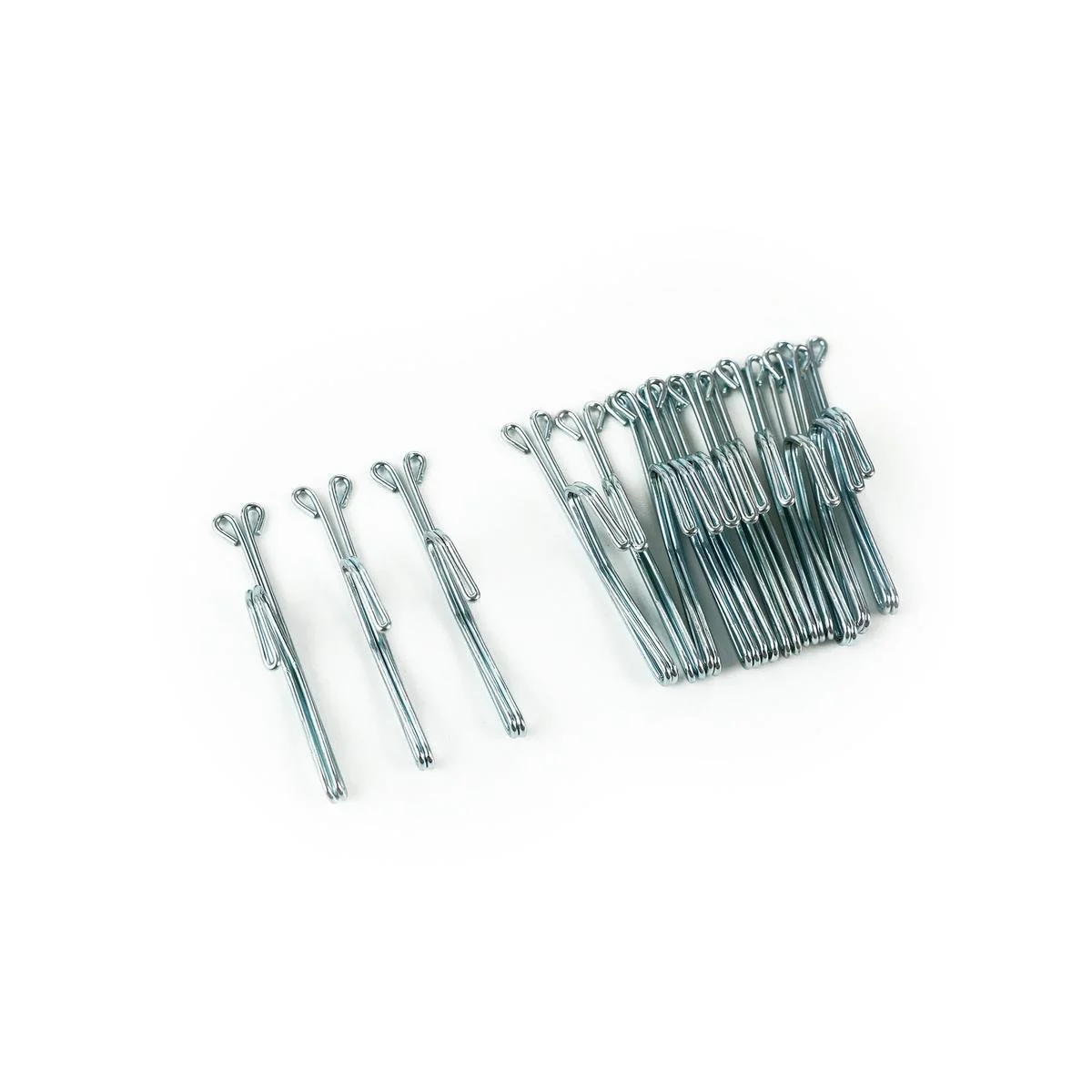 Windoware Slip in Curtain Hook - 25mm - Shiny Metal - Zinc - 14 Pack