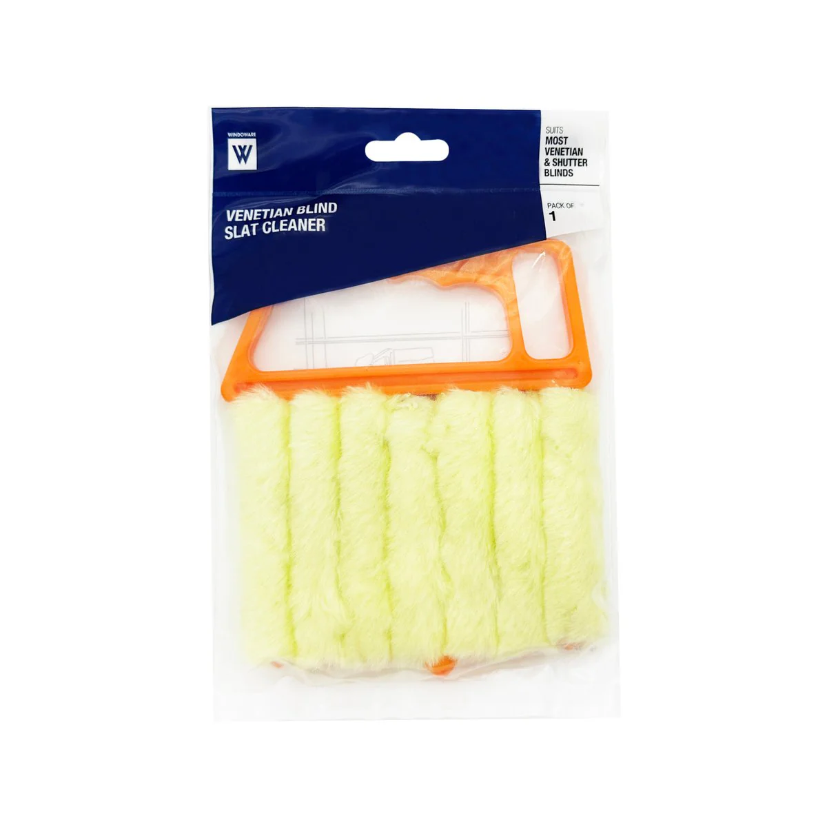 Windoware Venetian Blind Slat Cleaner - 1 Pack - Polyester - Multi-Prong - Image 3