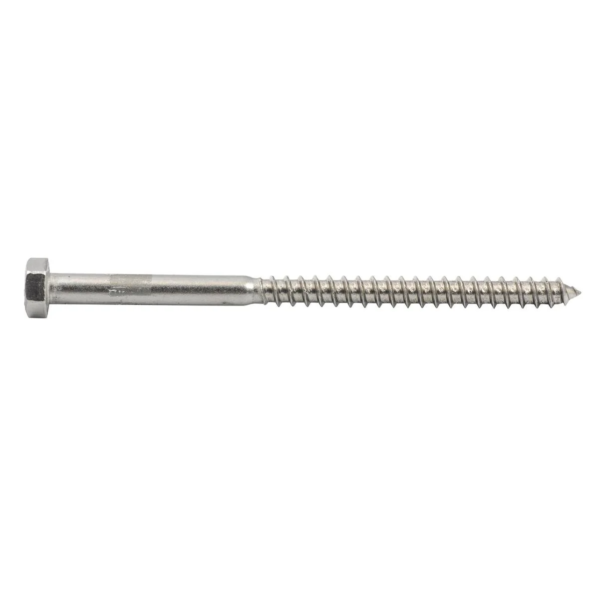 Zenith Coach Screw - M8 x 130mm - Stainless Steel - Hex Head