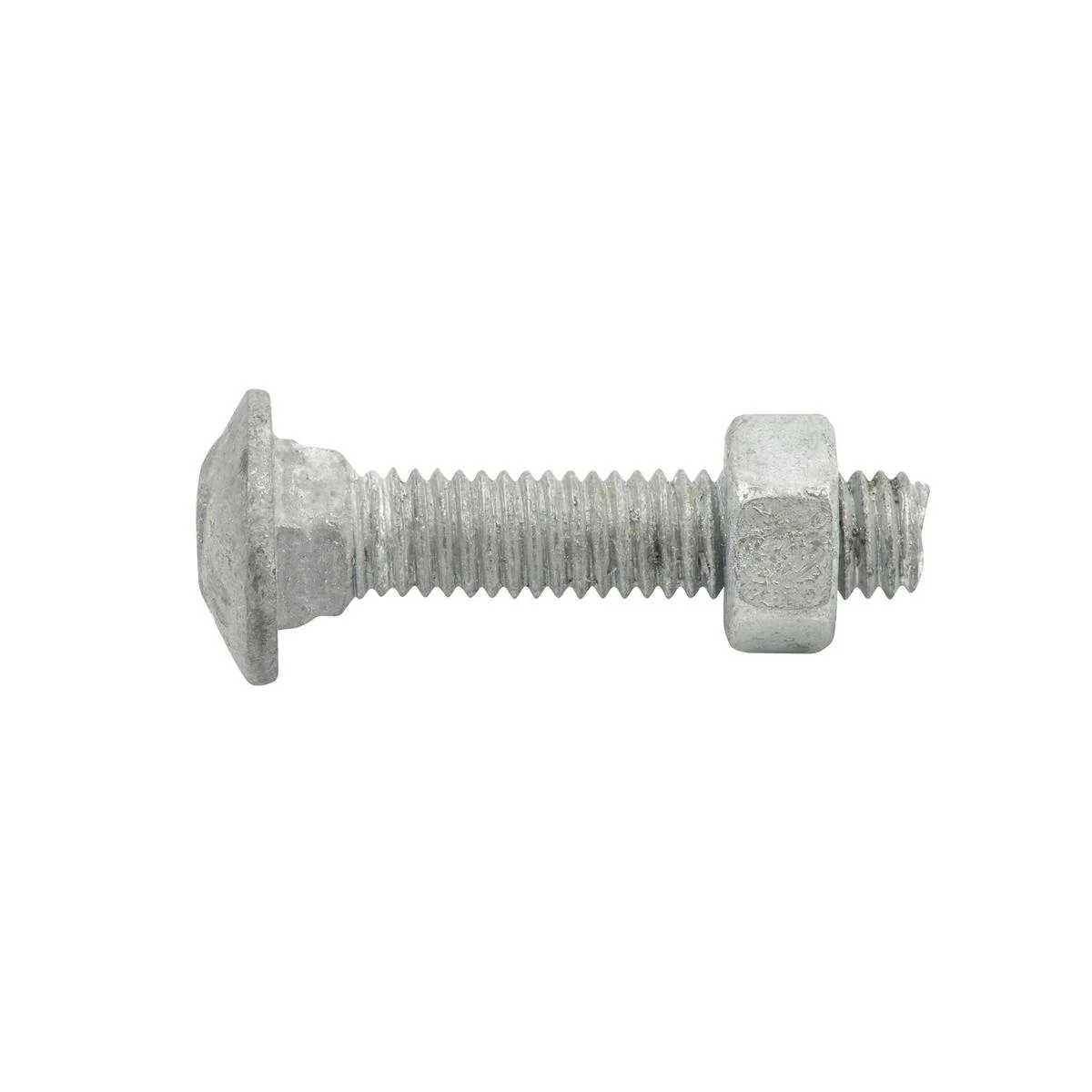 Zenith Cup Head Bolt - M6 x 30mm - 4.6 Grade Steel - Hot Dipped Galvanised