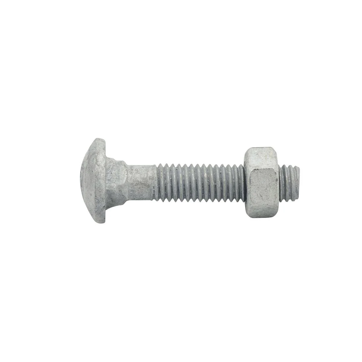 Zenith Cup Head Bolt - M8 x 40mm - 4.6 Grade Steel - Hot Dipped Galvanised