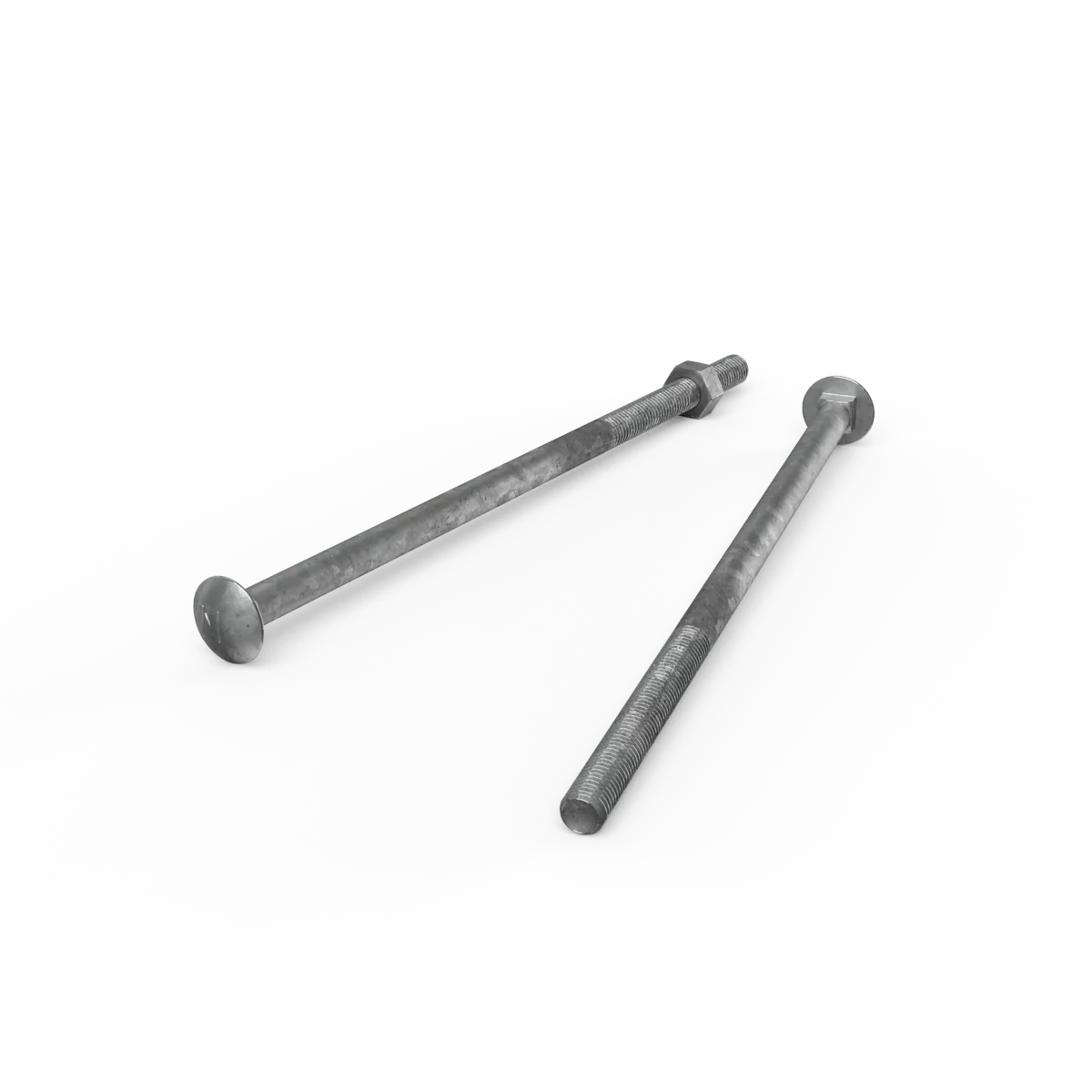 Zenith Cup Head Bolts - M10 x 240mm - Hot Dipped Galvanised - 12 Pack - Image 3