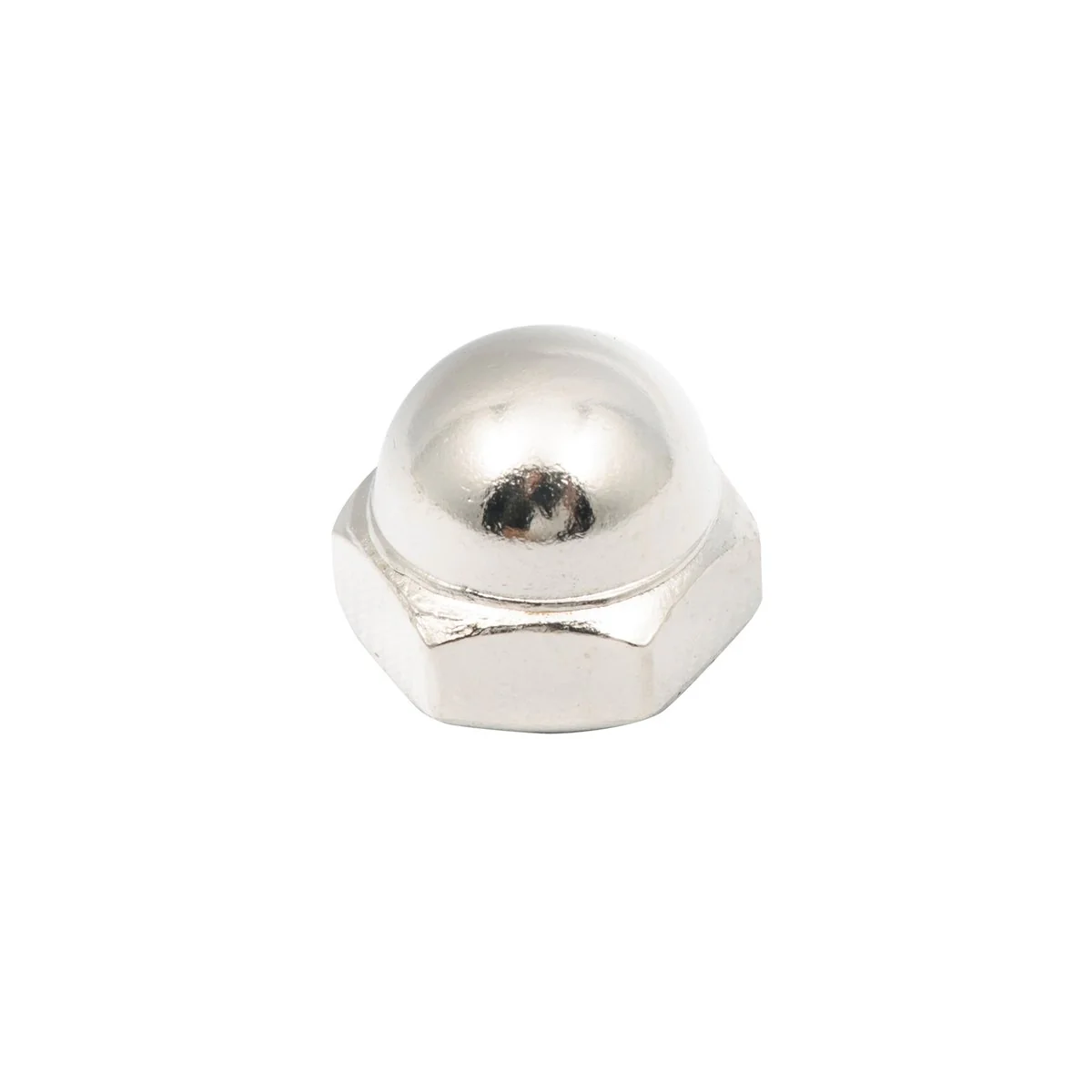 Zenith Dome Nut - 1/4 - Steel - Chrome Plated - 12 Pack - Image 2