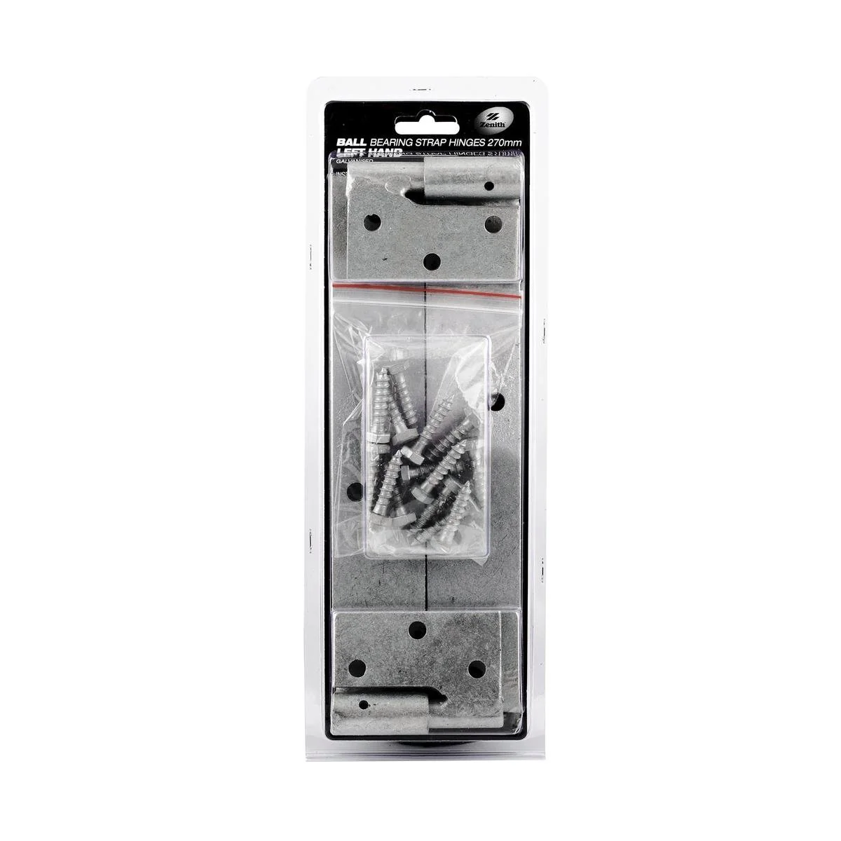 Zenith Galvanised Ball Bearing Gate Strap Hinge 270mm 2 Pack Durable
