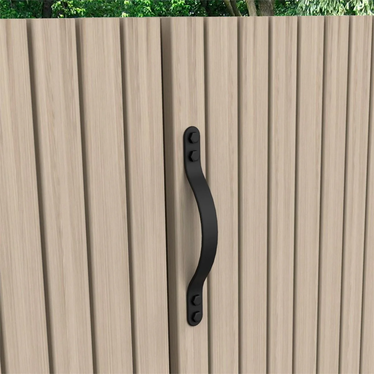 Zenith Gate Pull Handle 254mm Matte Black - Steel - WGG0254 - Image 3