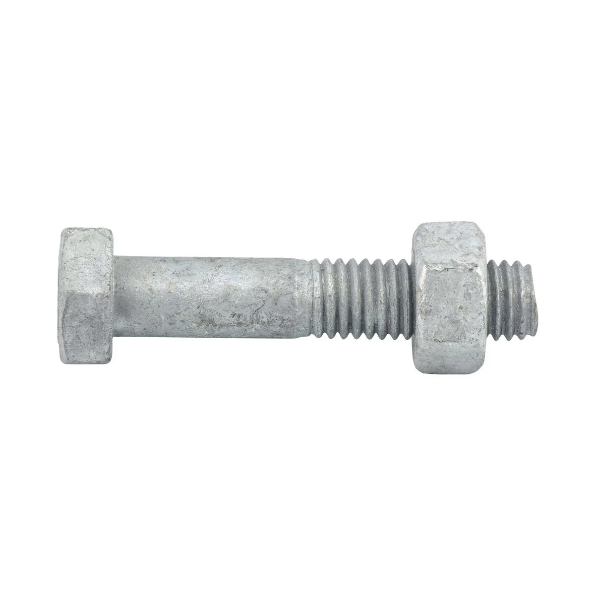 Zenith Hex Head Bolt - M10 x 50mm - 4.6 Grade Steel - 1 Pack - Hot Dipped Galvanised