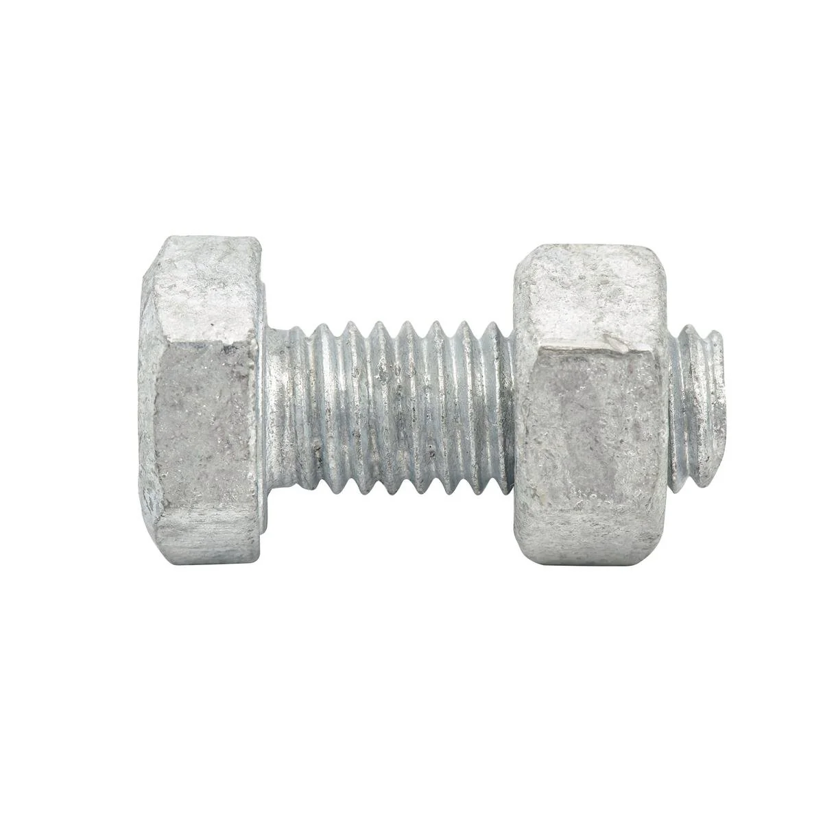 Zenith Hex Head Bolt - M8 x 20mm - 4.6 Grade Steel - 1 Pack - Hot Dipped Galvanised