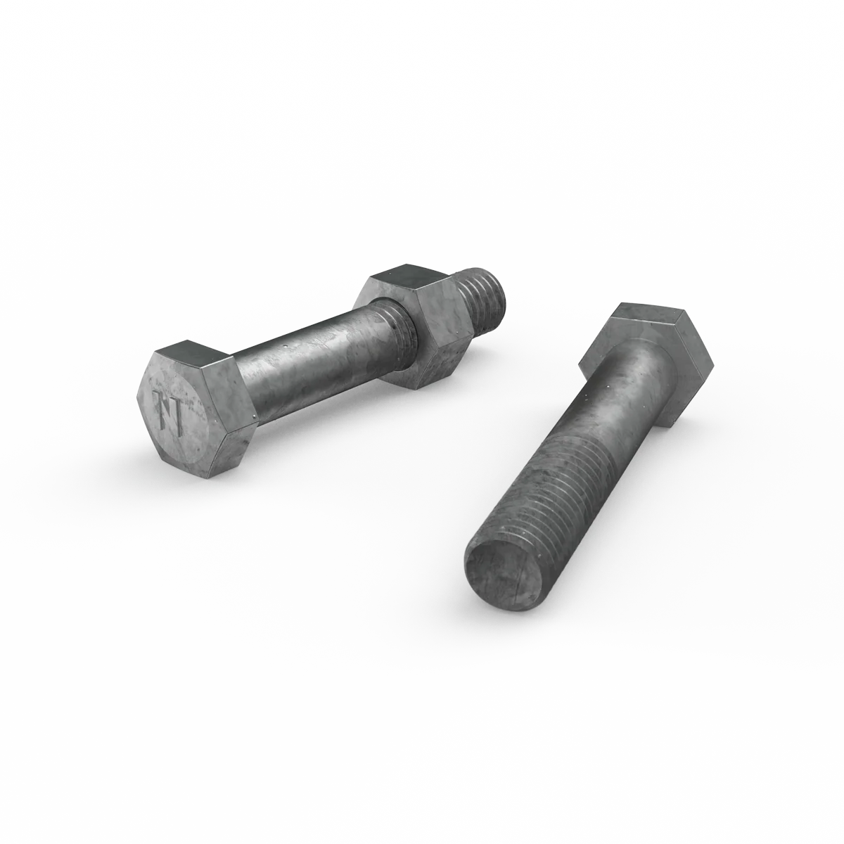 Zenith Hex Head Bolt - M12 x 65mm - Hot Dipped Galvanised - 12 Pack - Image 2
