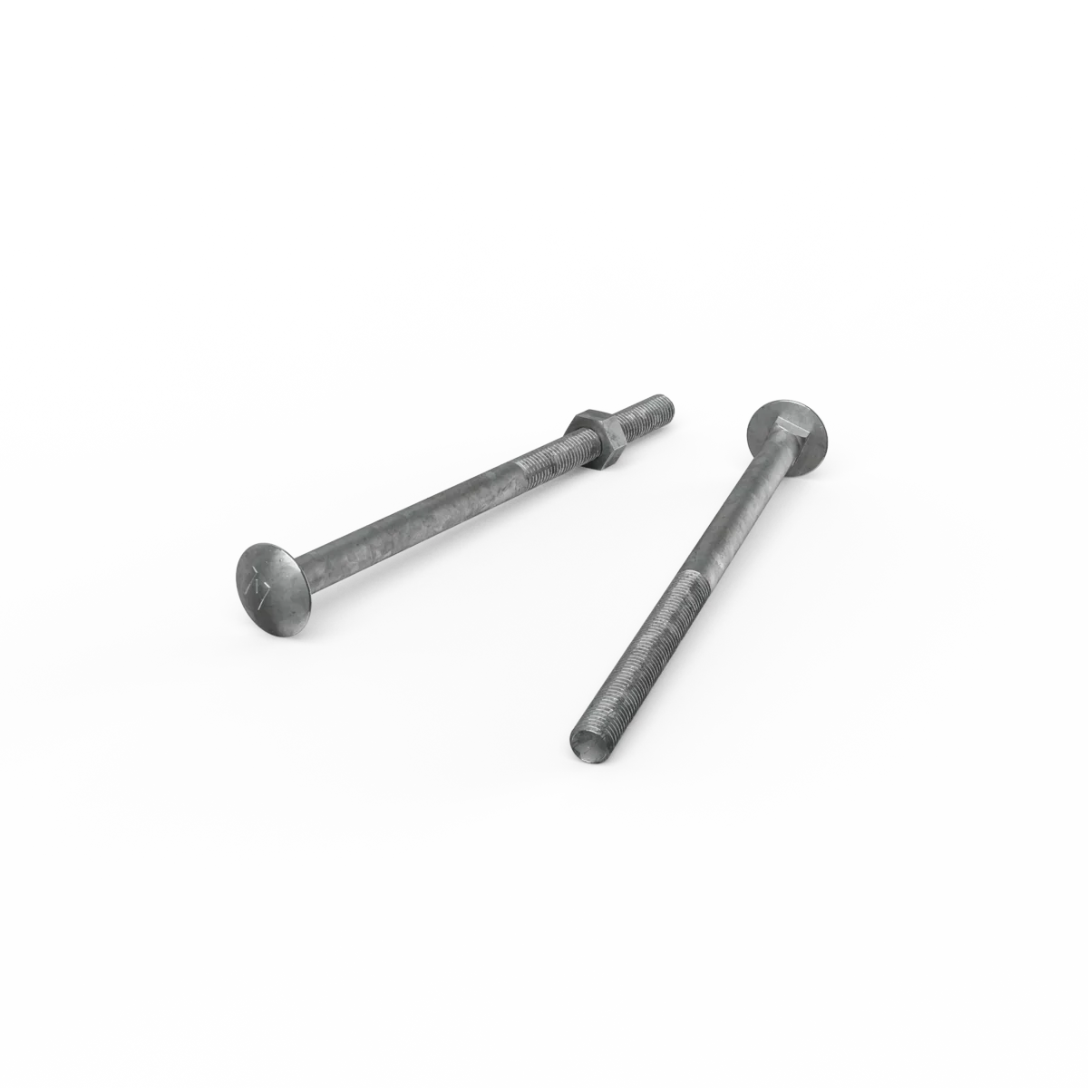 Zenith Hot Dip Galvanised Cup Head Bolts M10 x 180mm Steel Durable