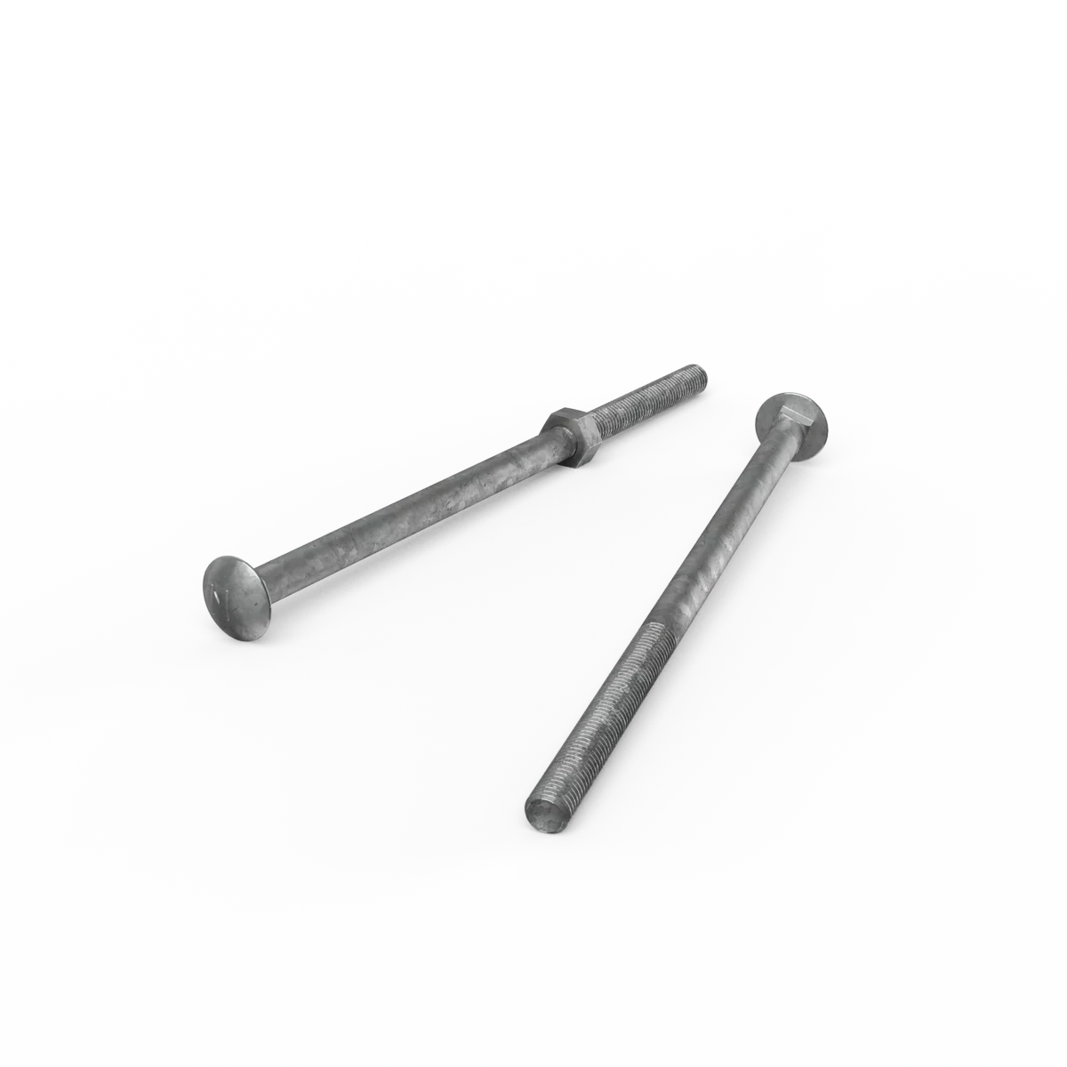 Zenith Hot Dip Galvanised Cup Head Bolts M10 x 220mm Steel Durable
