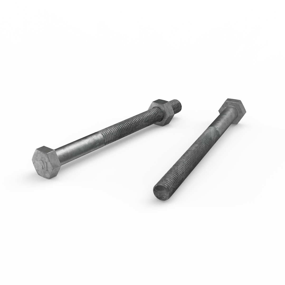 Zenith Hot Dip Galvanised Hex Head Bolts M10 x 120mm 4.6 Grade Steel