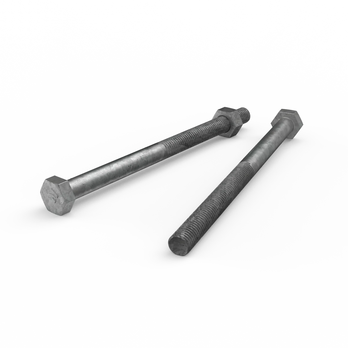 Zenith Hot Dip Galvanised Hex Head Bolts M10 x 150mm 4.6 Grade Steel