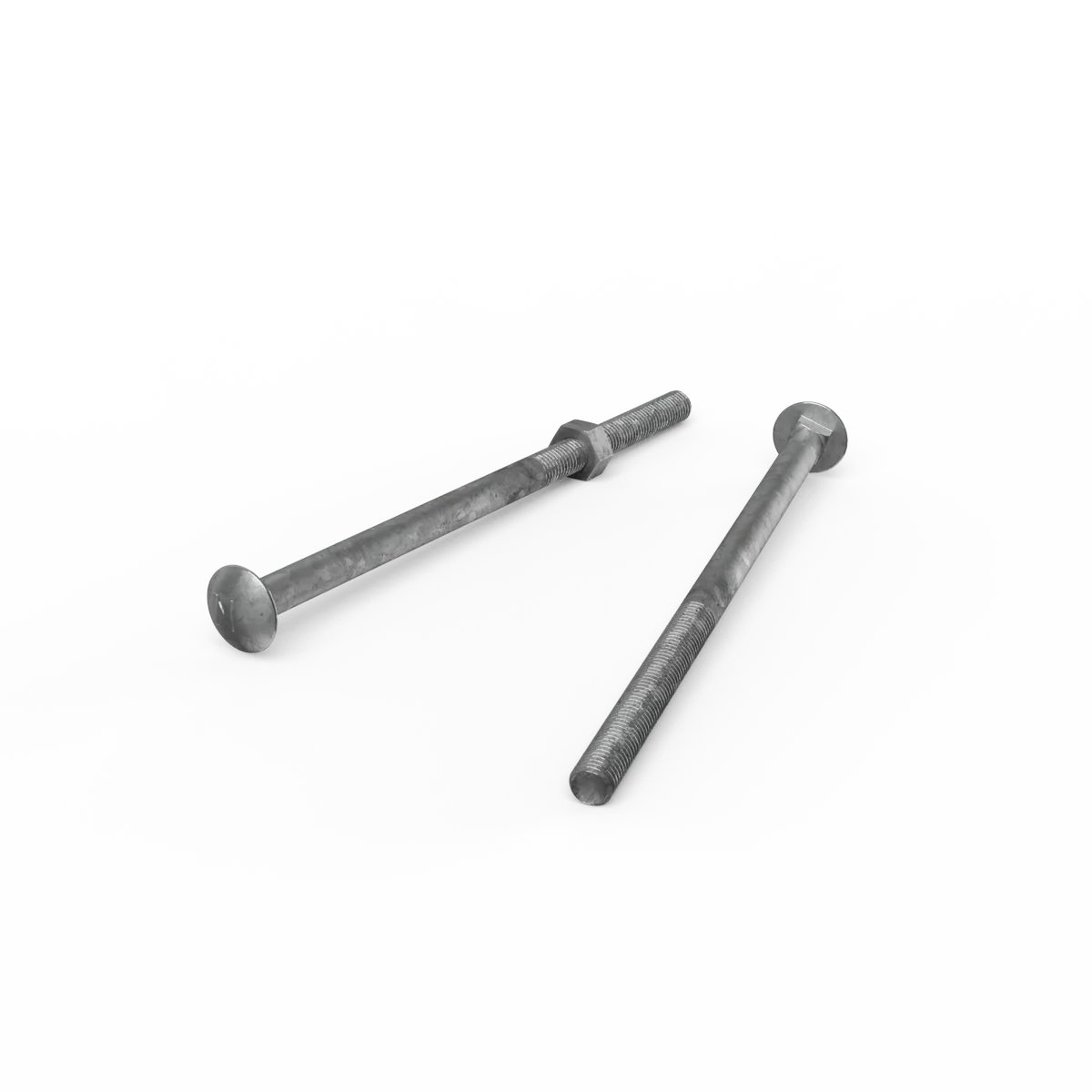 Zenith M10 x 200mm Hot Dip Galvanised Cup Head Bolts Nuts Each