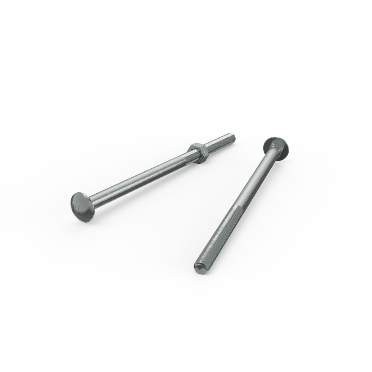 Zenith M10 x 200mm Zinc Plated Cup Head Bolts and Nuts 12 Pack - Secure Fastening Solutions - Image 2