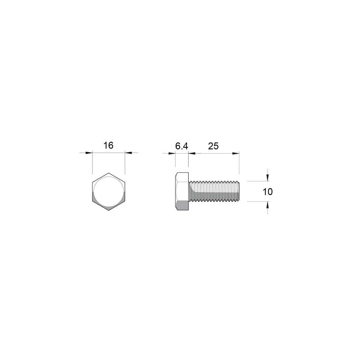 Zenith M10 x 25mm Hot Dip Galvanised Hex Head Bolts and Nuts 25 Pack - Durable Fastening Solutions - Image 2