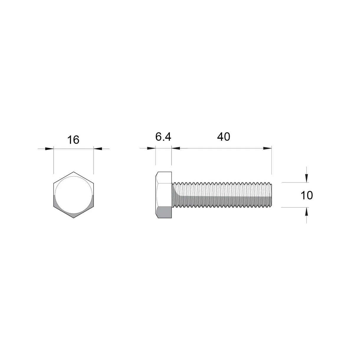 Zenith M10 x 40mm Zinc Plated Hex Head Bolts and Nuts 25 Pack - Durable Fastening Solutions - Image 3